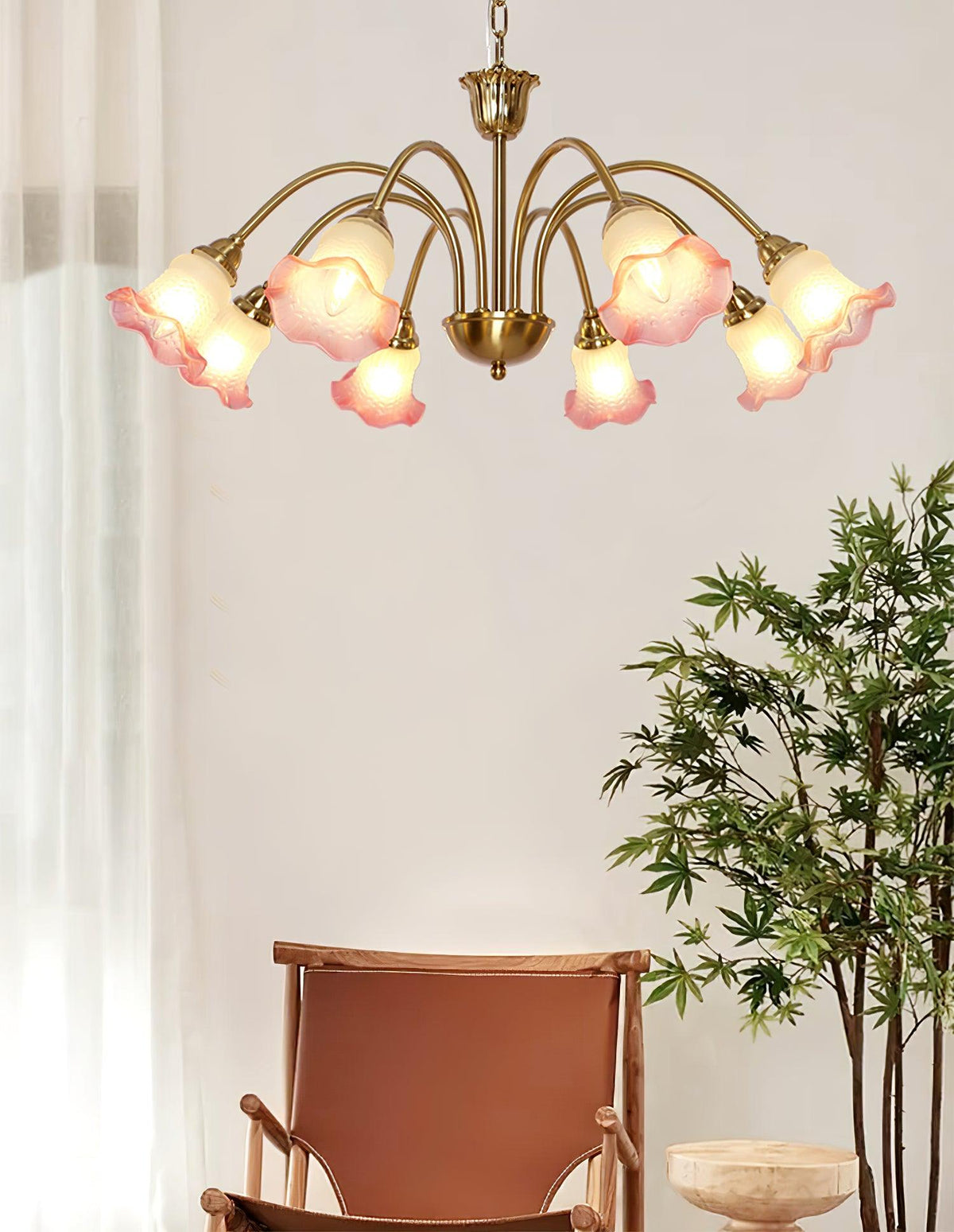 Diane vintage-lysekrone i glas