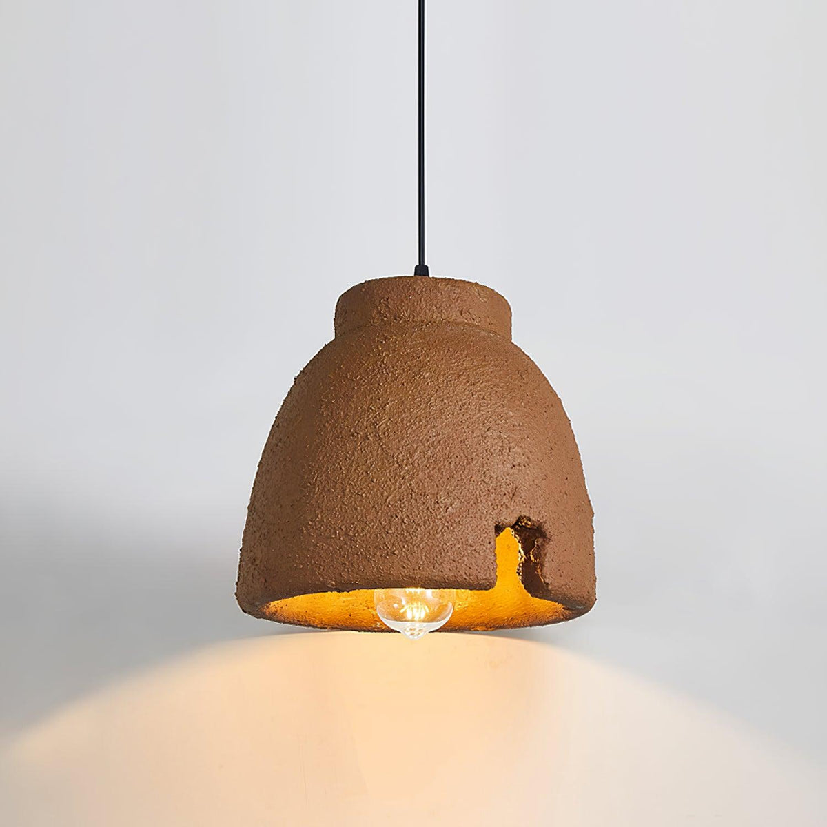 Candeeiro suspenso em resina Wabi-Sabi Osileth