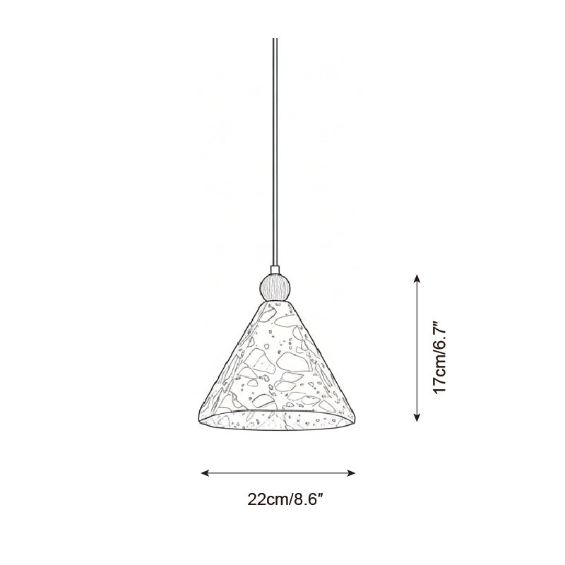 Calisenne pyramidependellampe