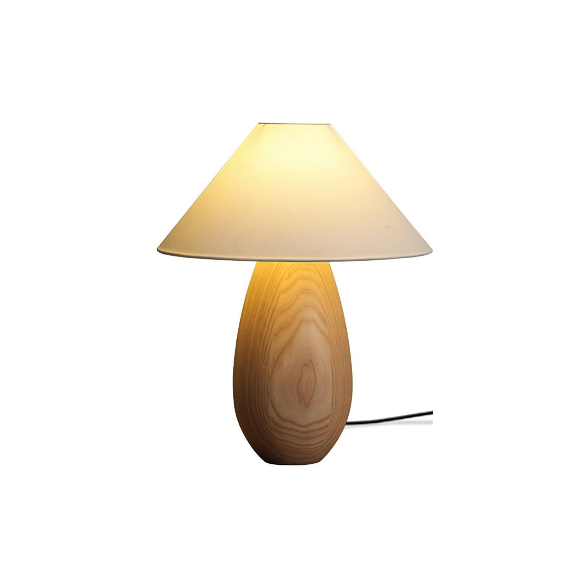 Candeeiro de mesa Orbace em madeira natural