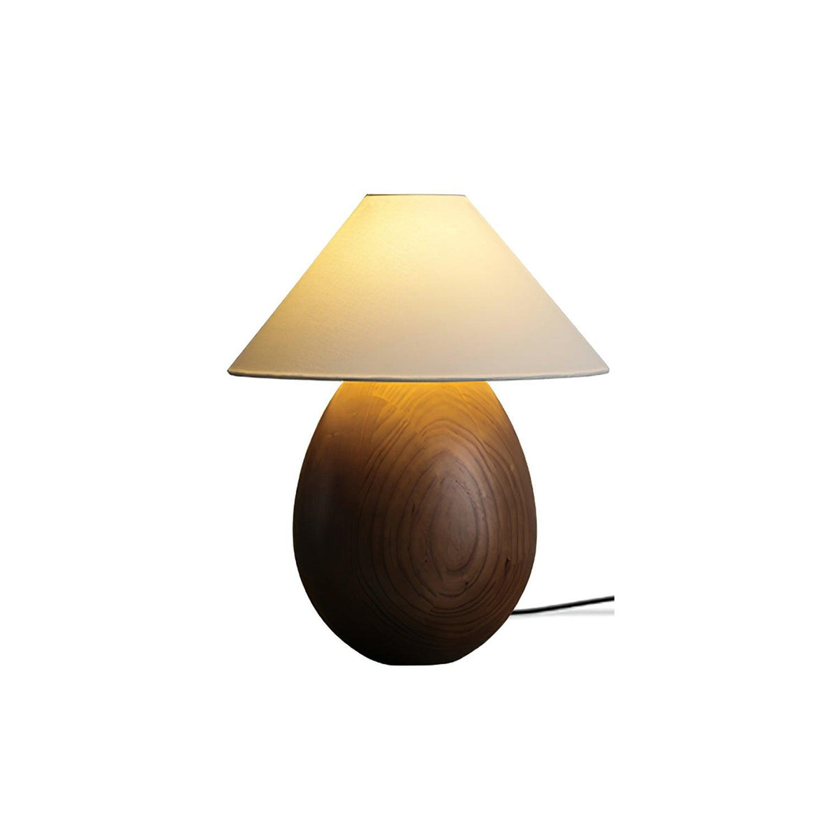 Candeeiro de mesa Orbace em madeira natural