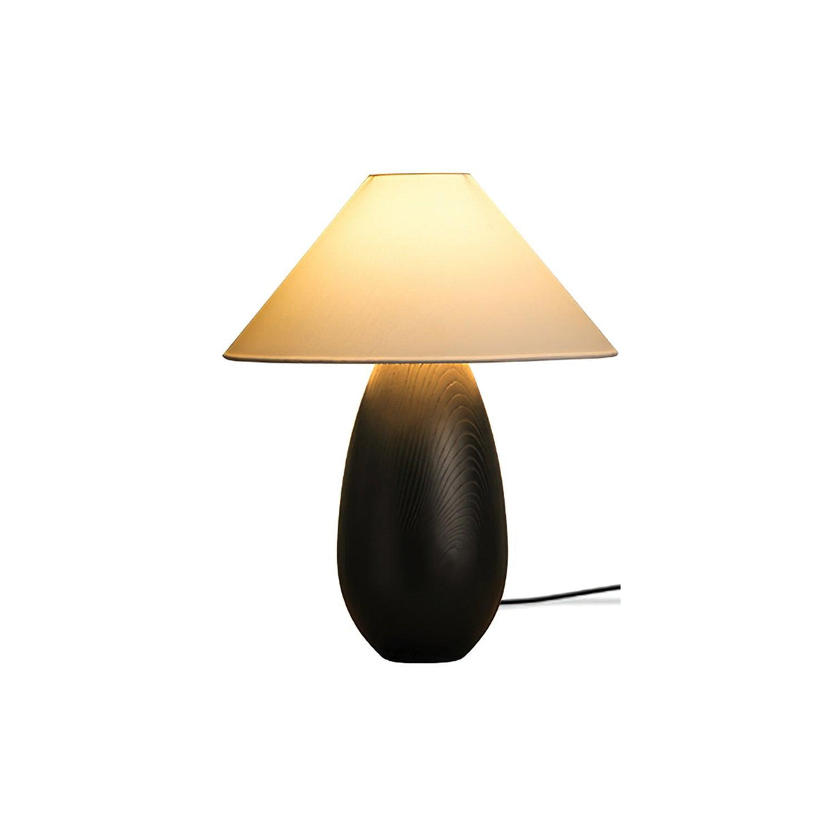 Candeeiro de mesa Orbace em madeira natural