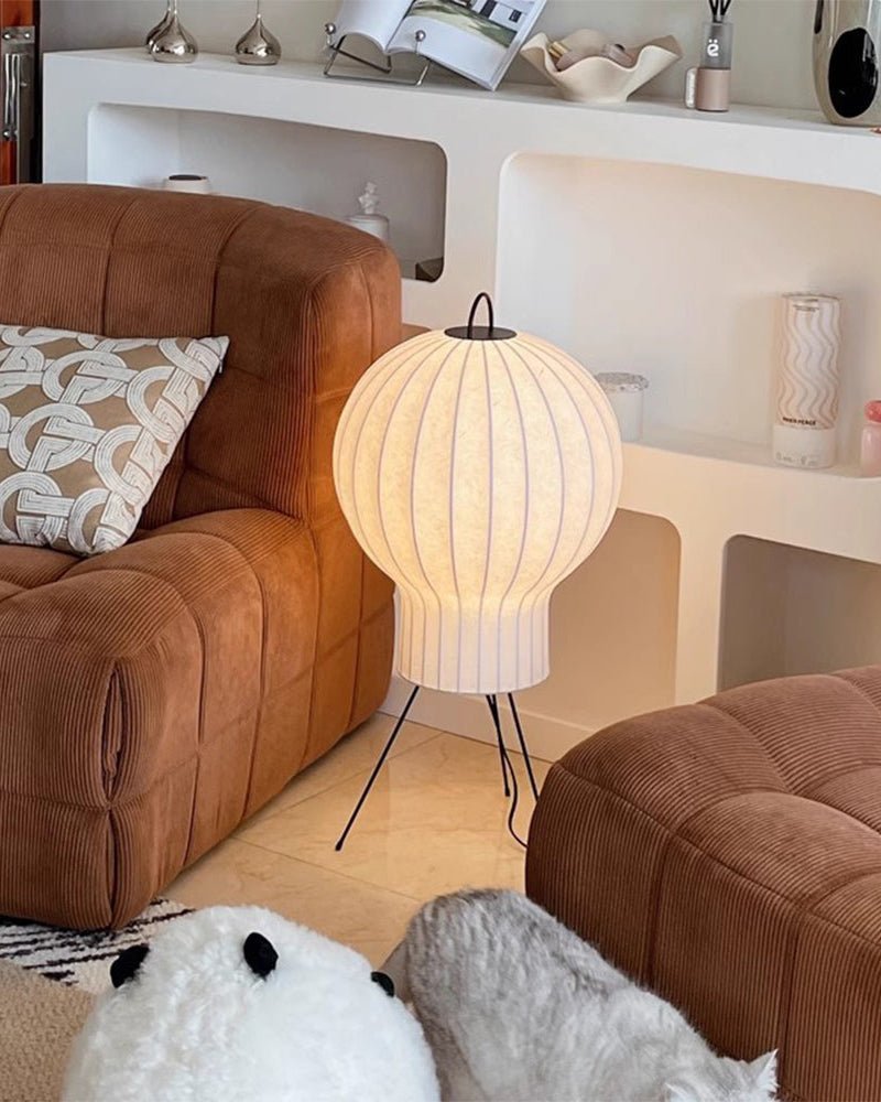 Candeeiro de pé Balloon minimalista em seda