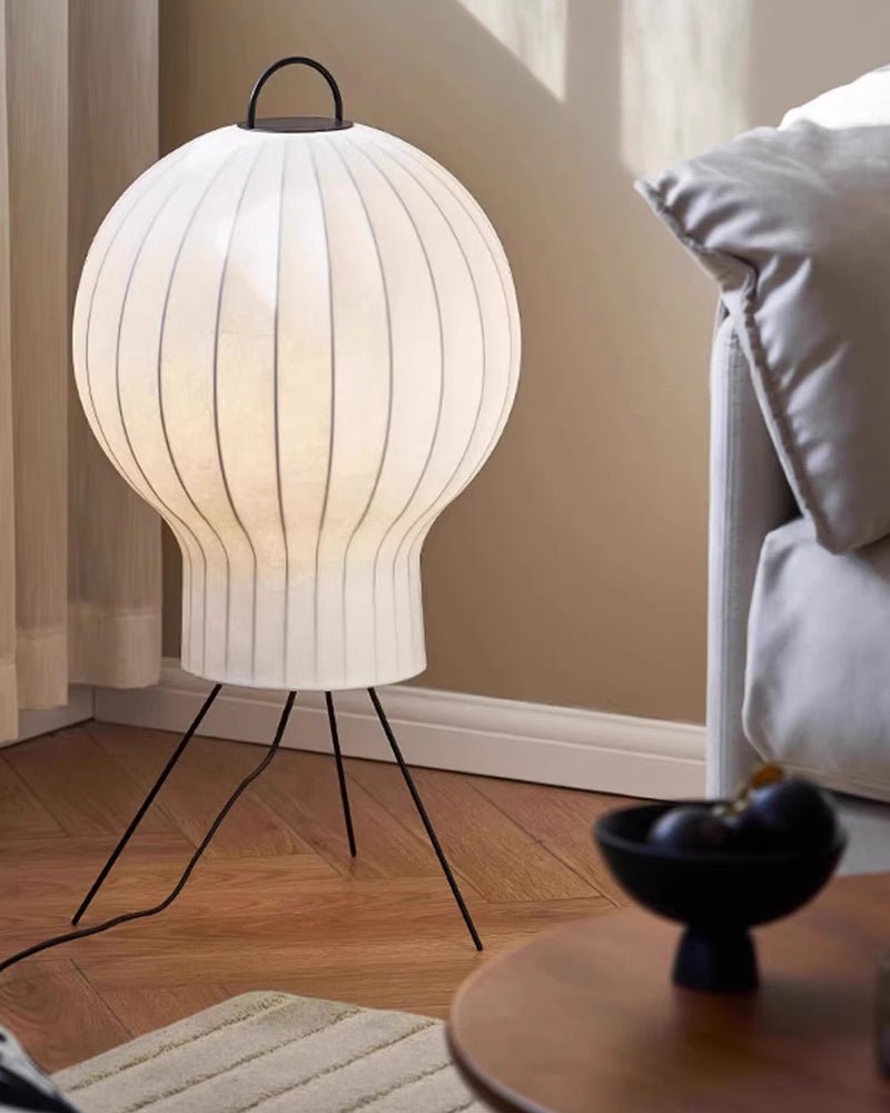 Candeeiro de pé Balloon minimalista em seda