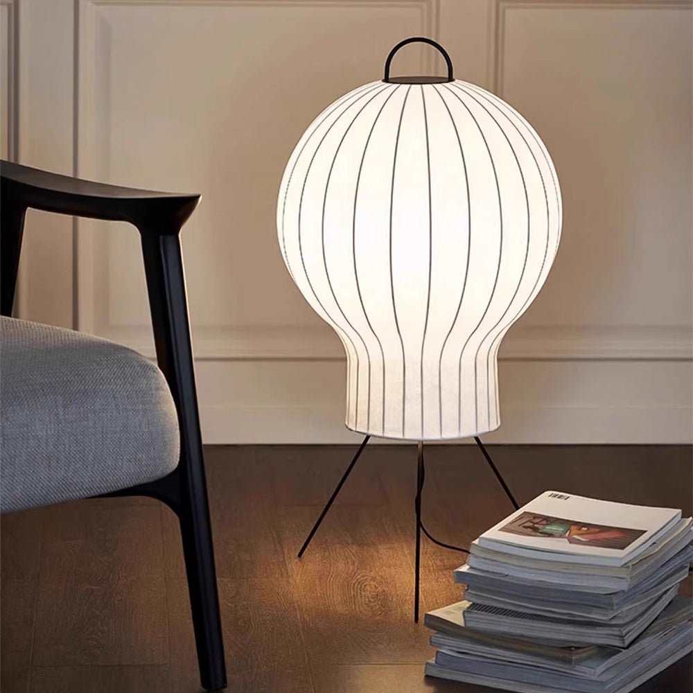 Candeeiro de pé Balloon minimalista em seda