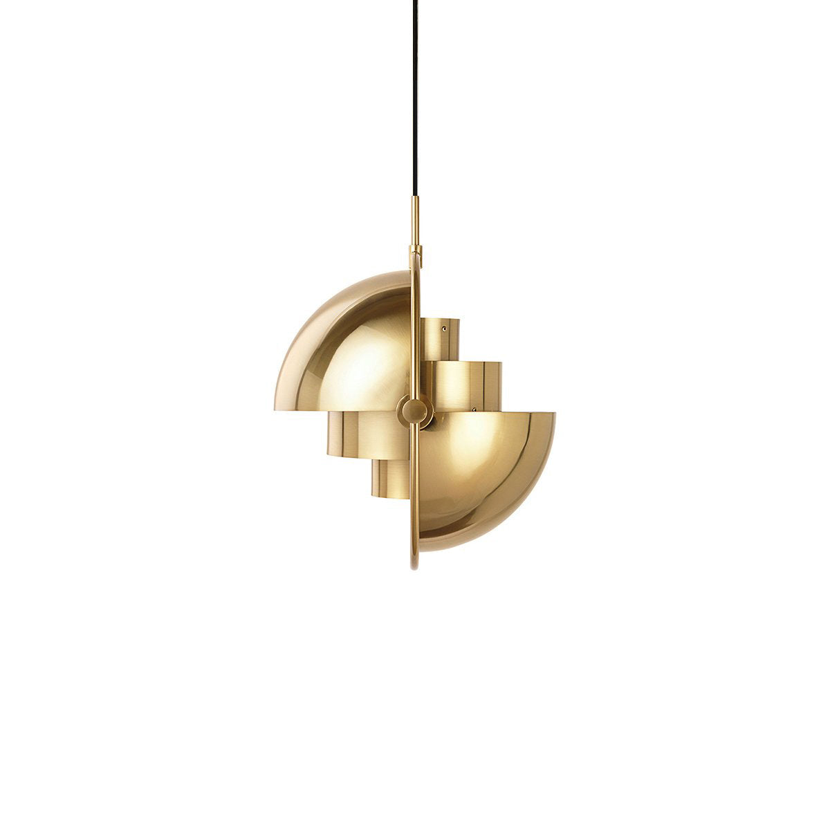 Miruaine pendellampe med deform kugle i guld