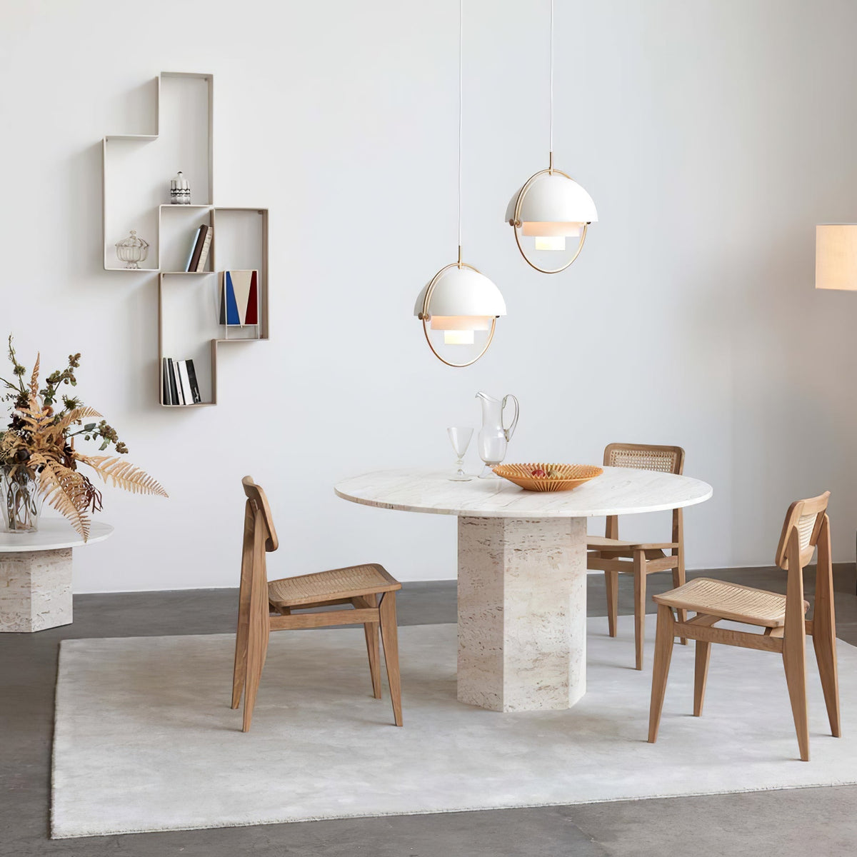 Miruaine pendellampe med deform kugle i guld
