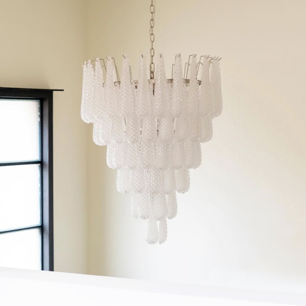Velerian lysekrone kogler Murano-glas tekstureret luksus