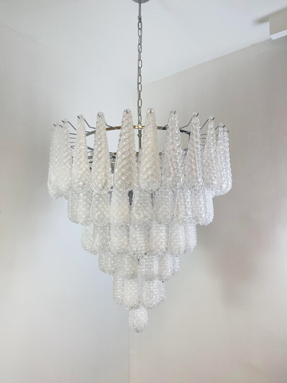 Velerian lysekrone kogler Murano-glas tekstureret luksus