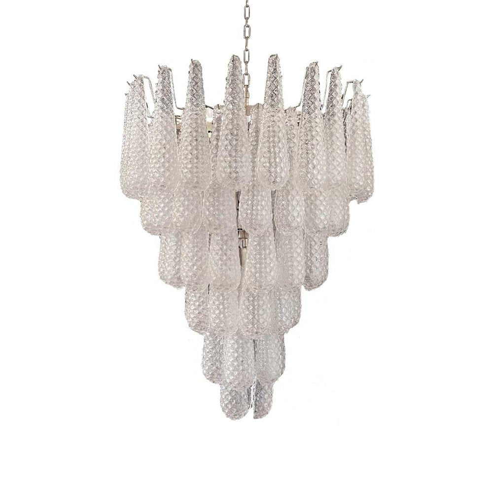 Velerian lysekrone kogler Murano-glas tekstureret luksus