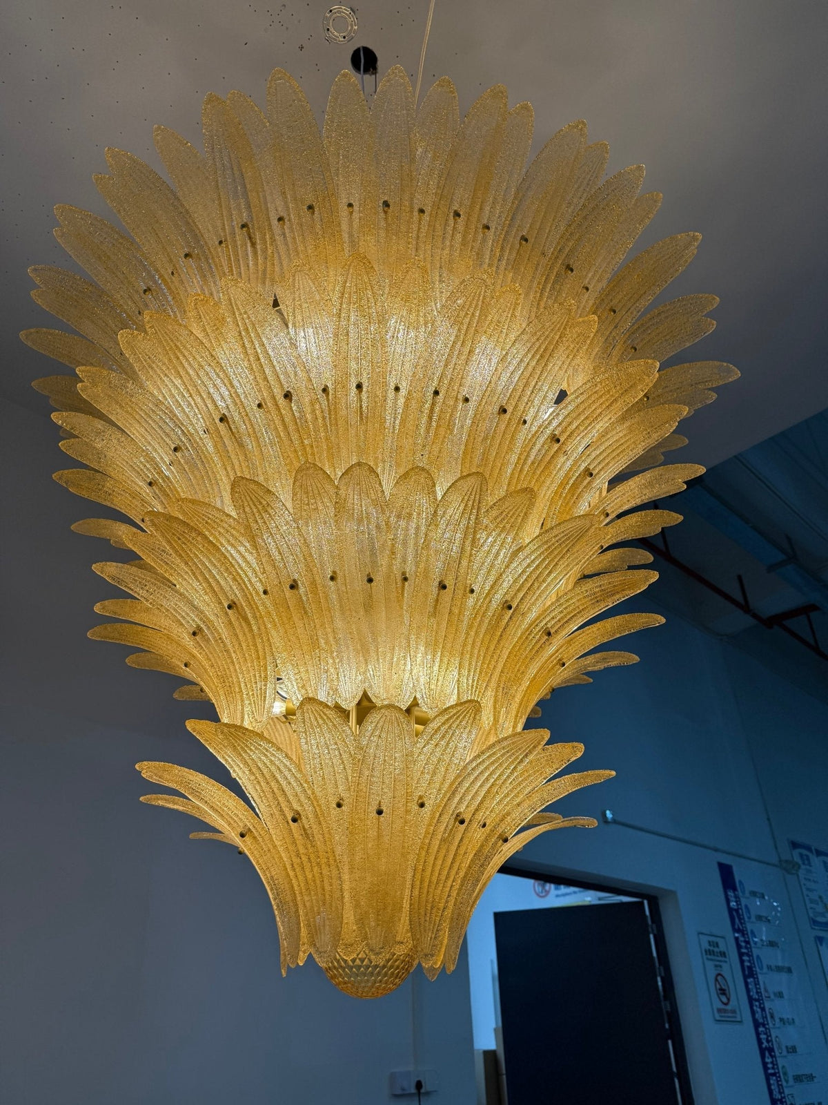 Ismavelle Glass Palmette -kattokruunu