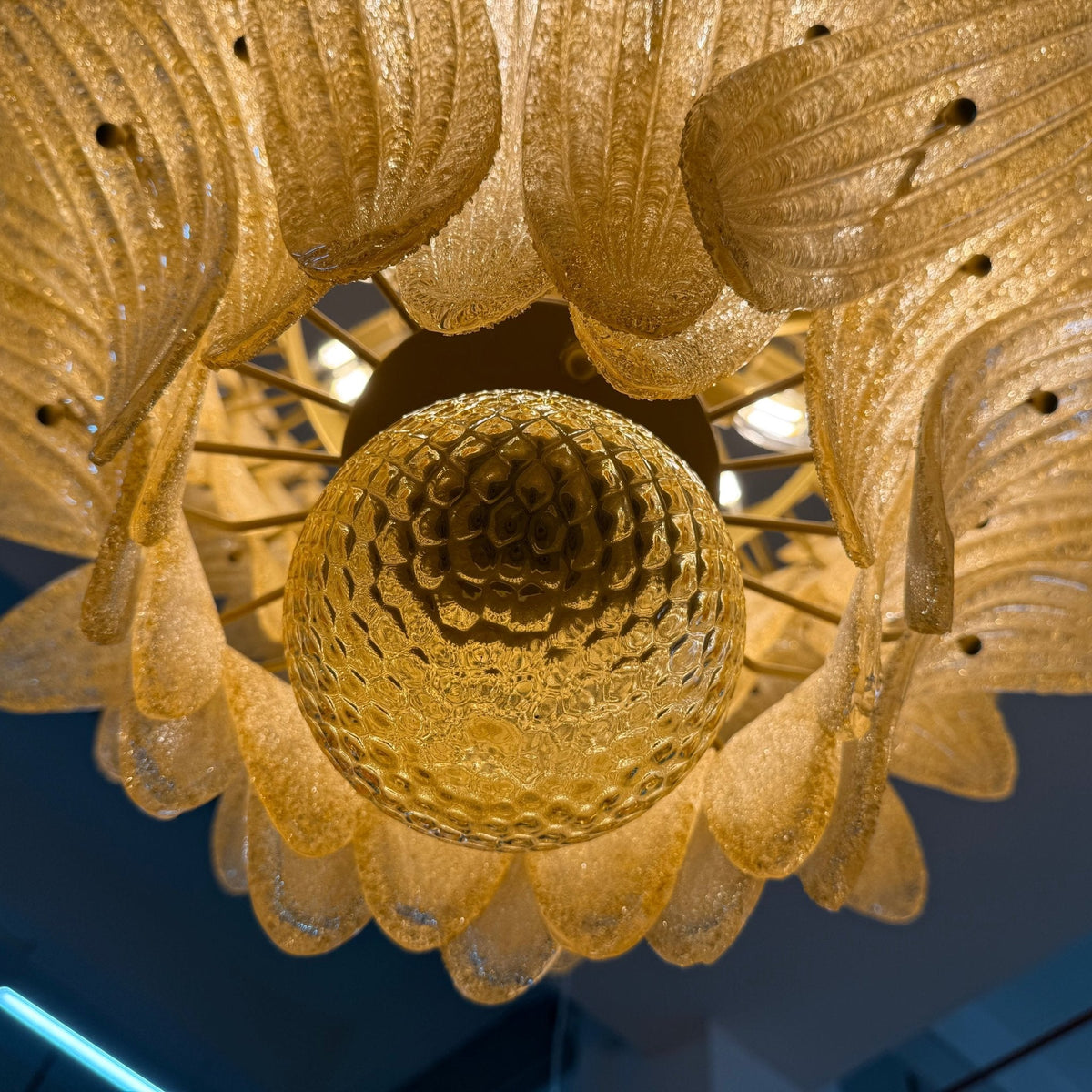 Ismavelle Glass Palmette -kattokruunu