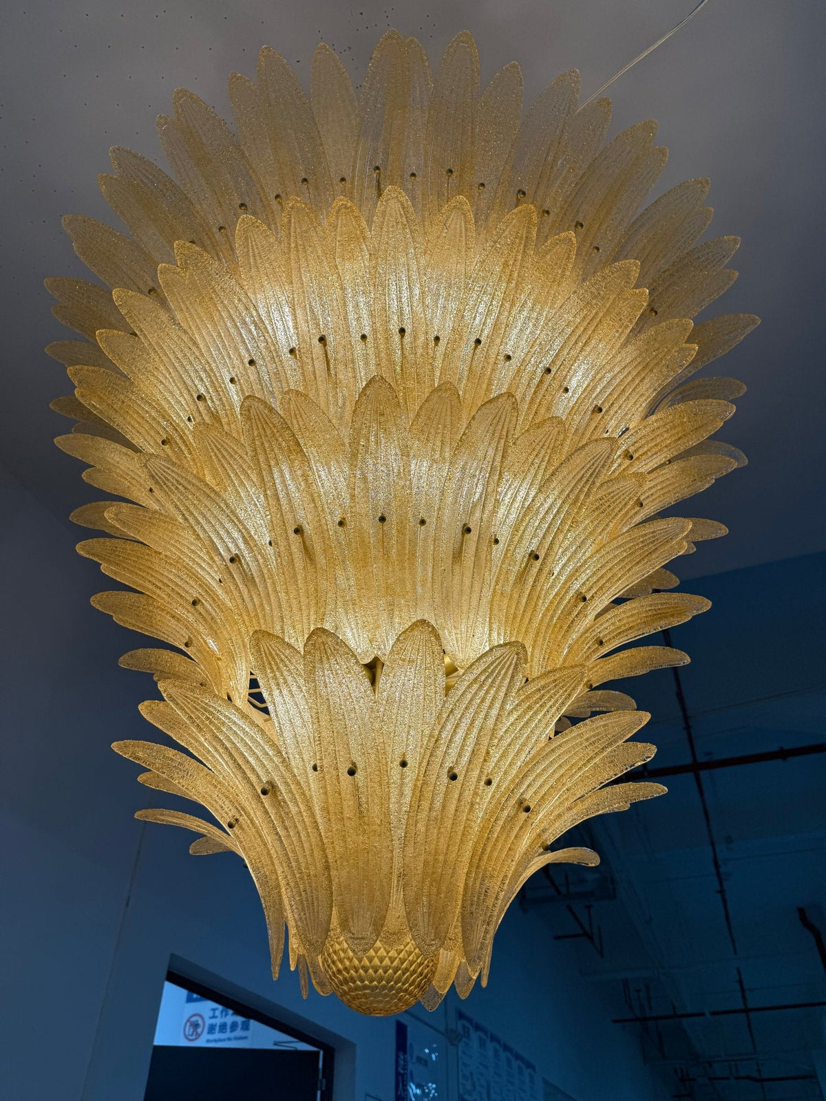 Ismavelle Glass Palmette -kattokruunu