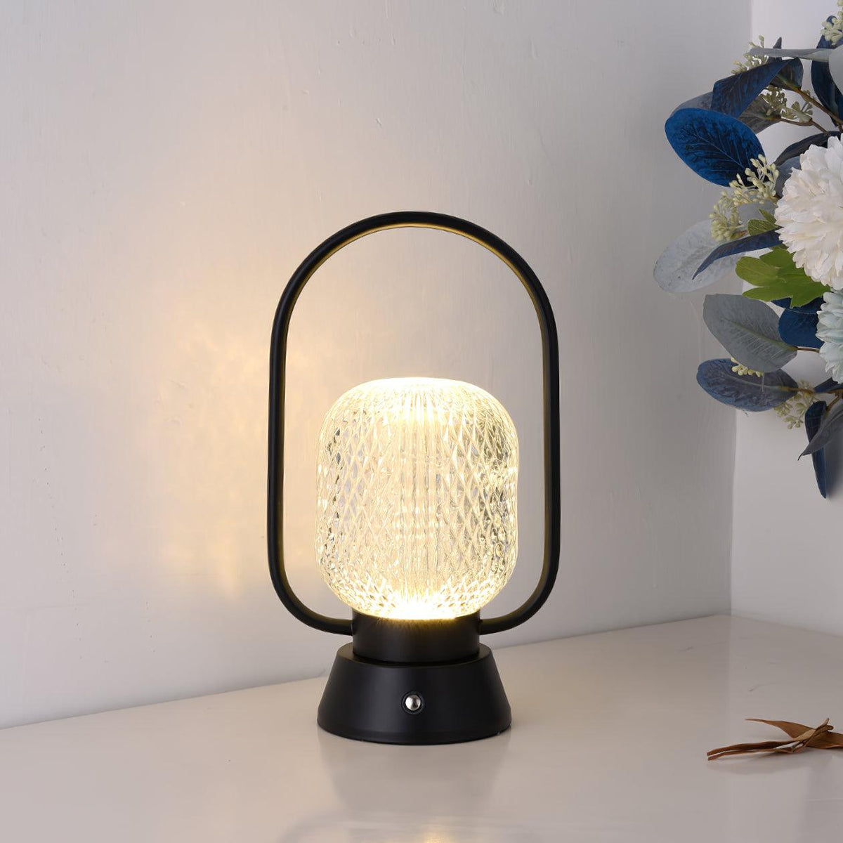 Lattice modern bordslampa i akryl