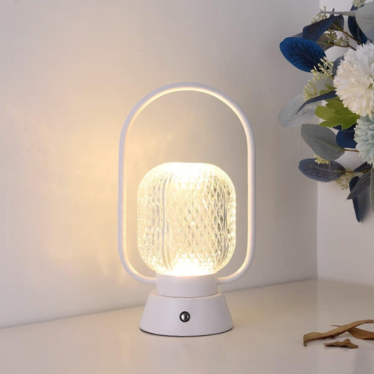 Lattice modern bordslampa i akryl