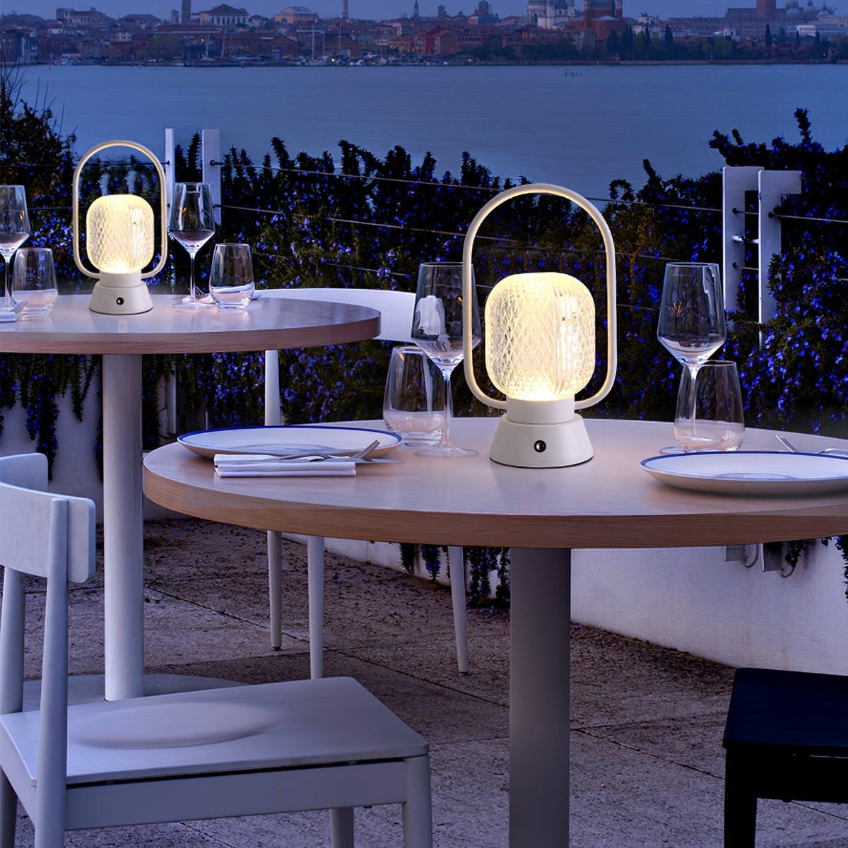Lattice modern bordslampa i akryl