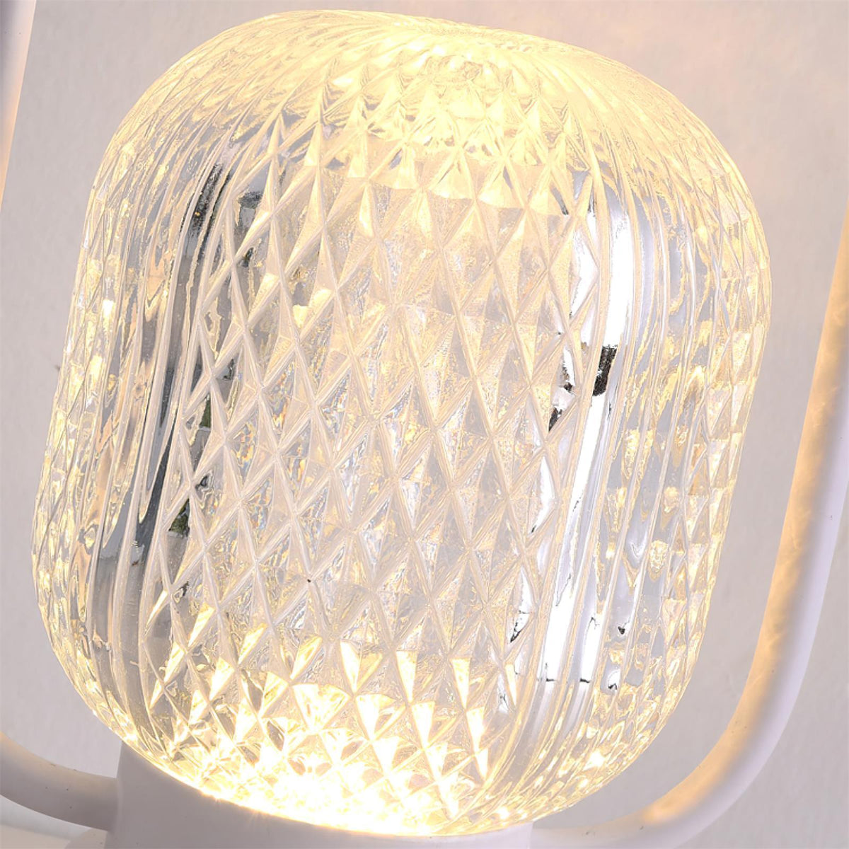 Lattice modern bordslampa i akryl