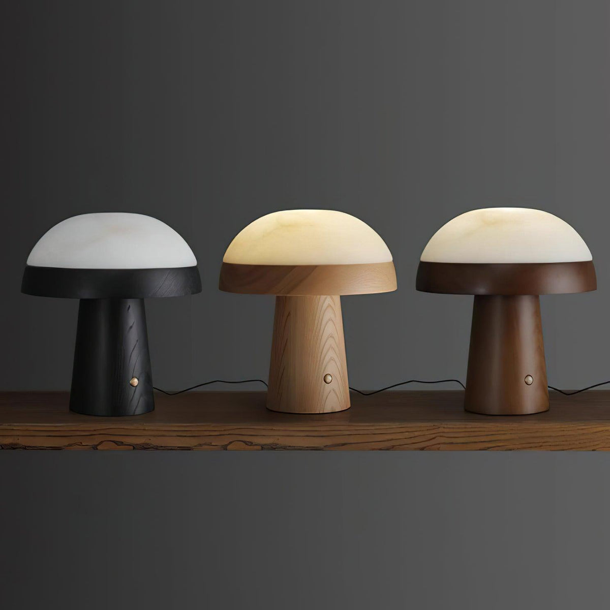 Candeeiro de mesa Nexore em madeira