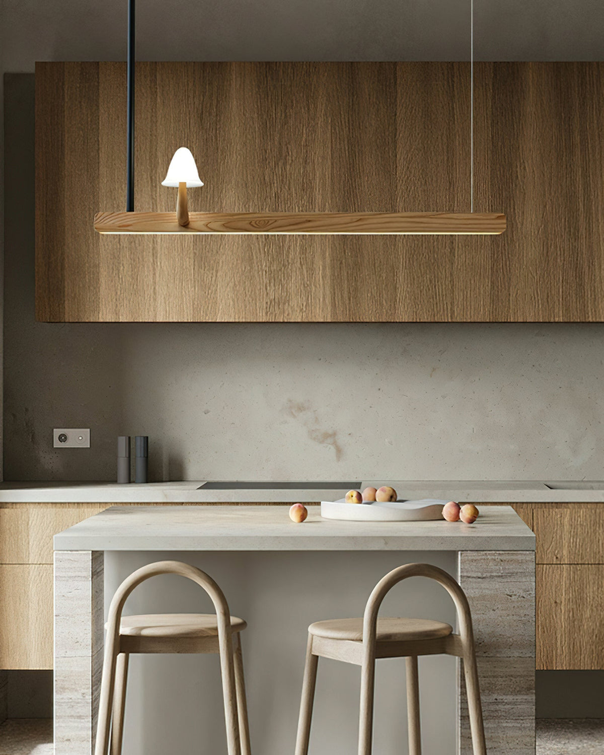 Aldalira Chandelier Mushroom Wooden Minimalist Modern