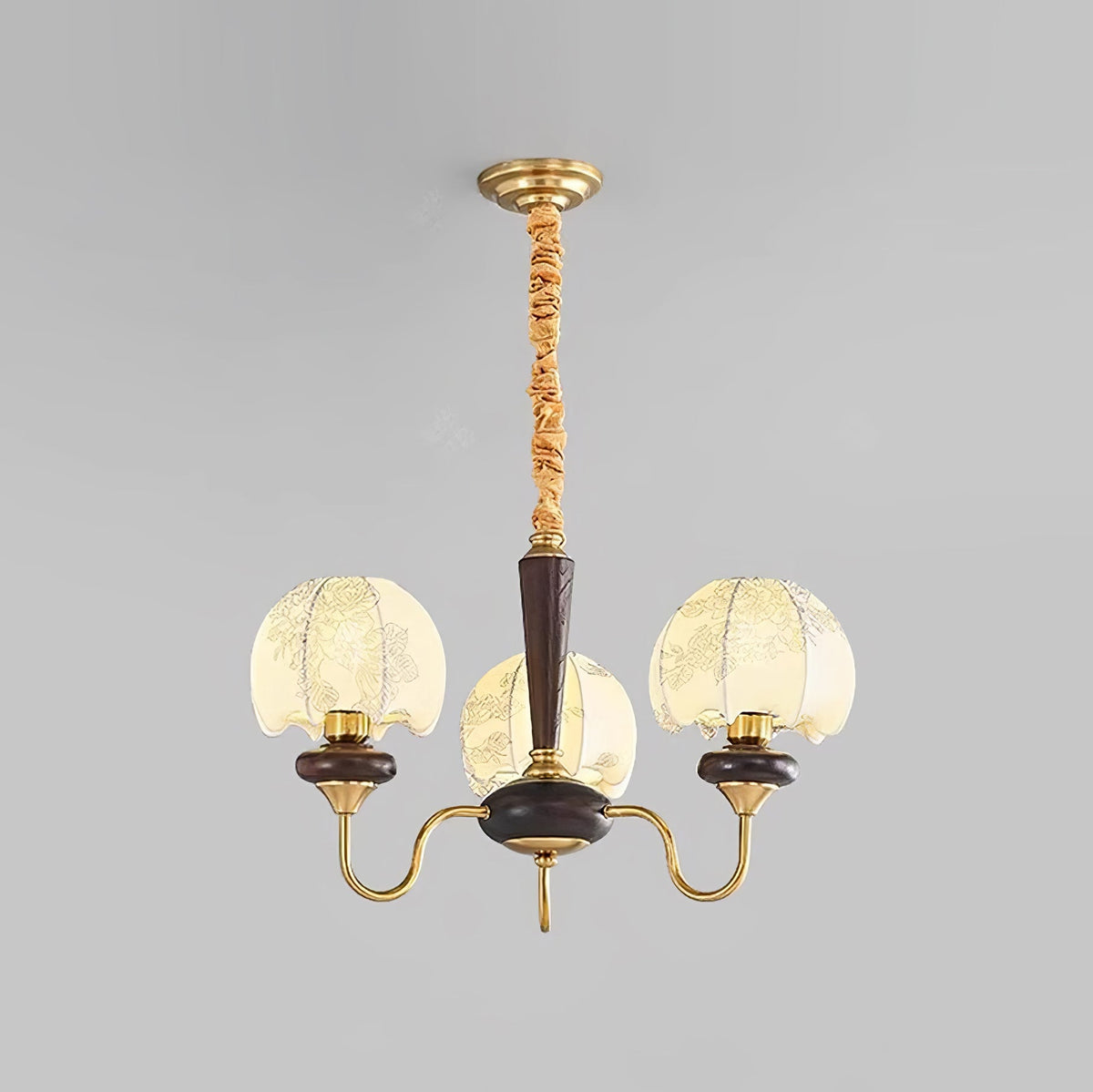 Orchid-vintage-kankainen kattokruunu