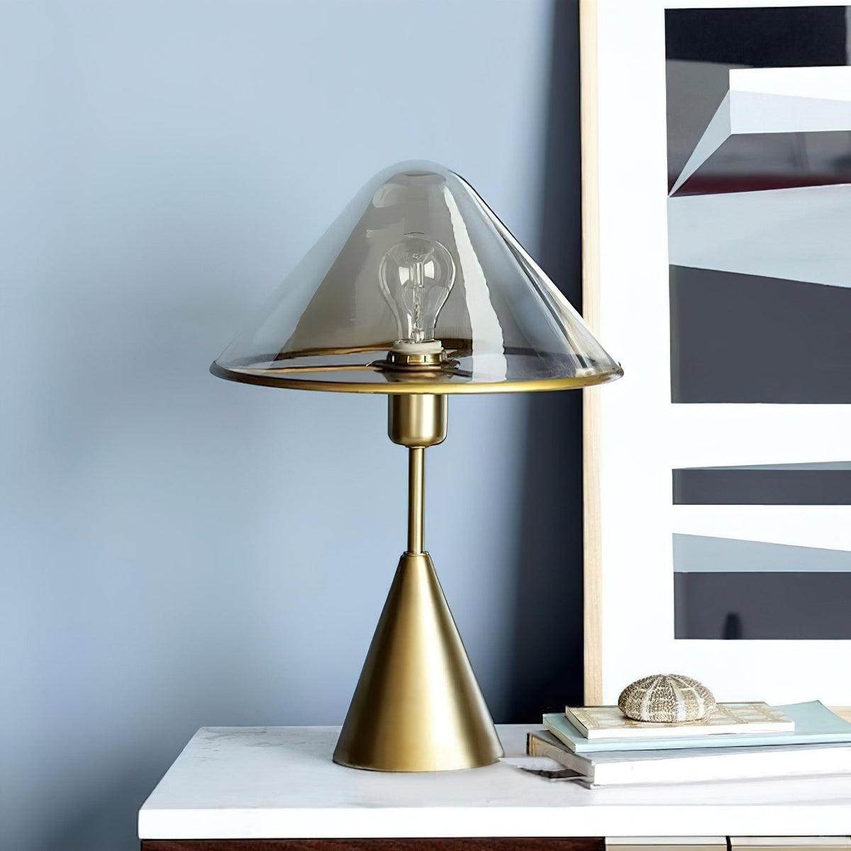 Samtida bordslampa Mushroom