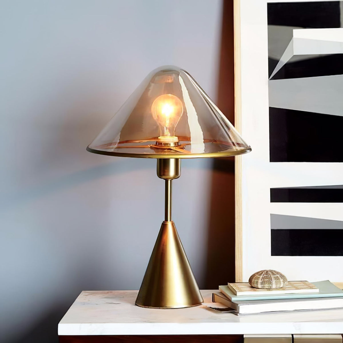 Samtida bordslampa Mushroom