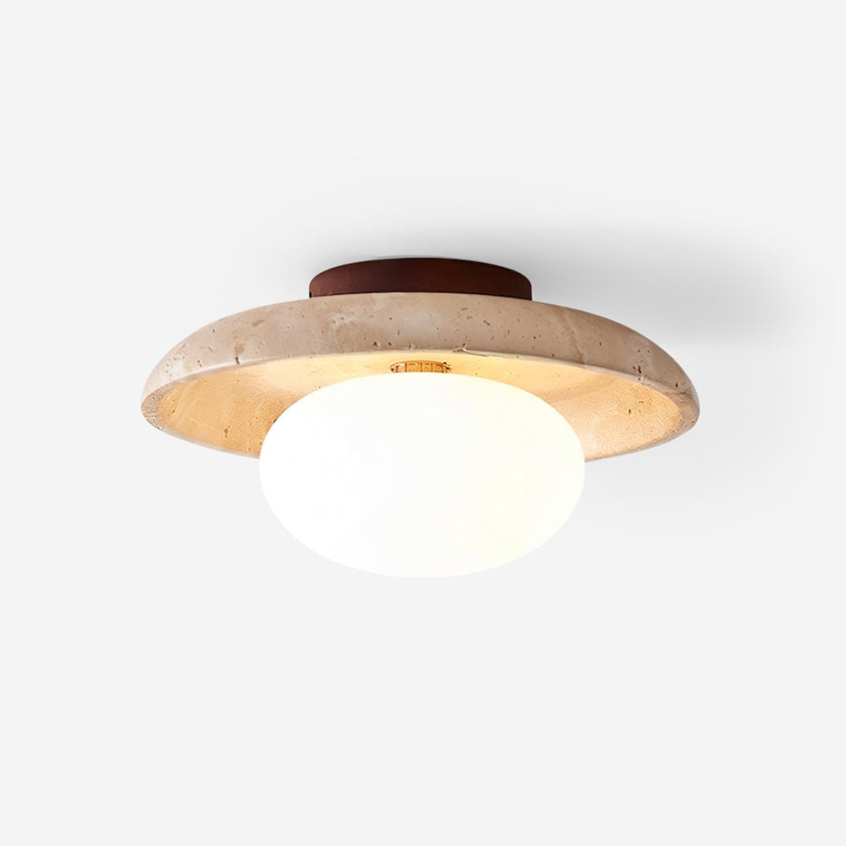 Mexo loftslampe i travertin