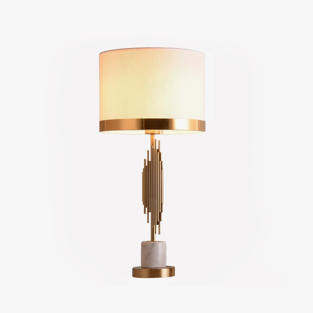 Opus Art Deco-bordlampe i marmor