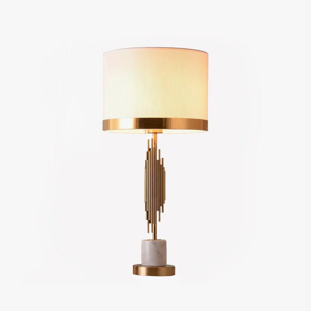 Opus Art Deco-bordlampe i marmor