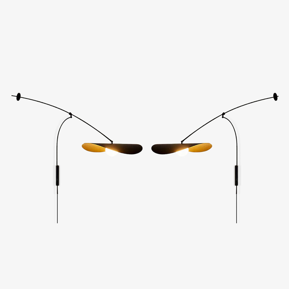 Tirove minimalistisk væglampe i glas