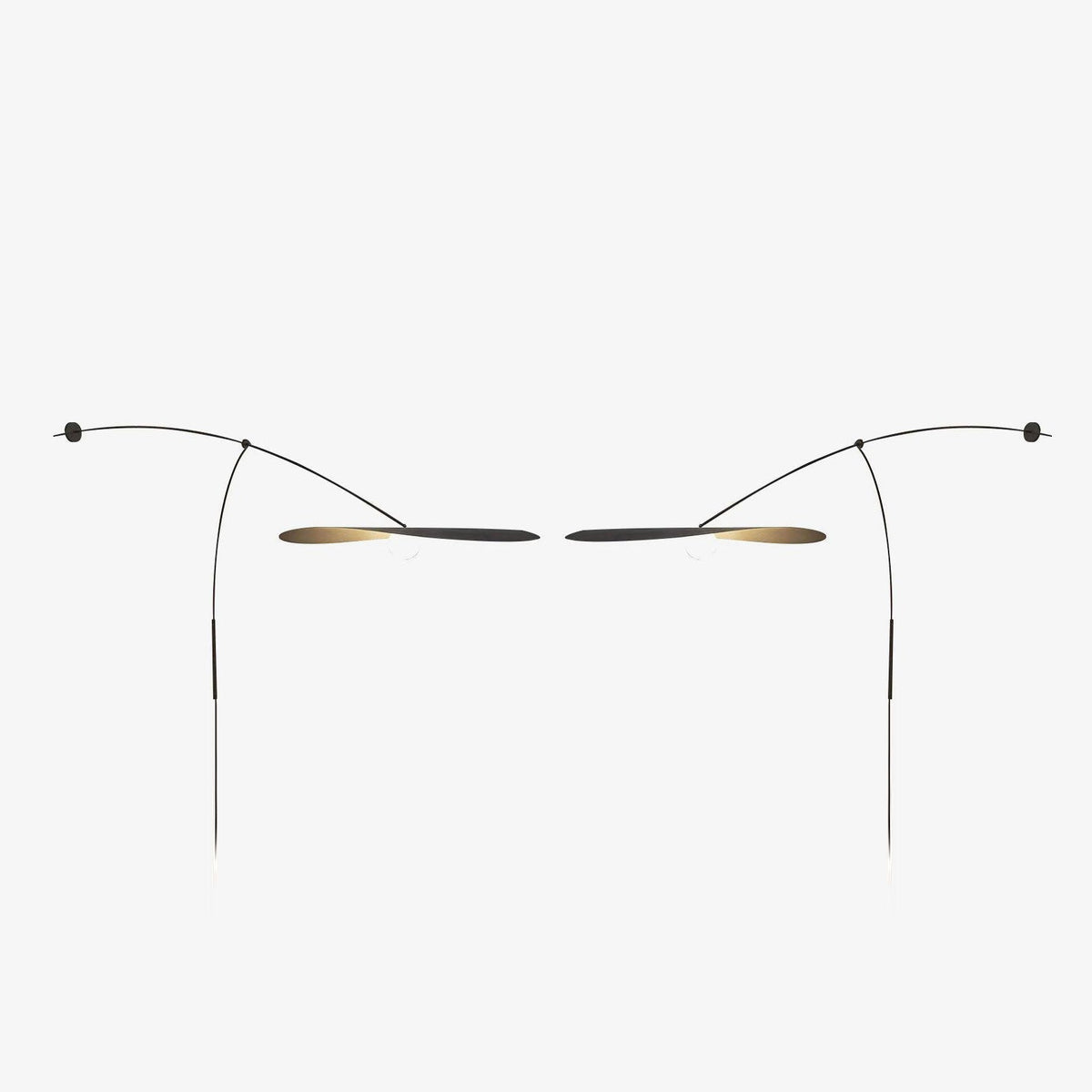 Tirove minimalistisk væglampe i glas