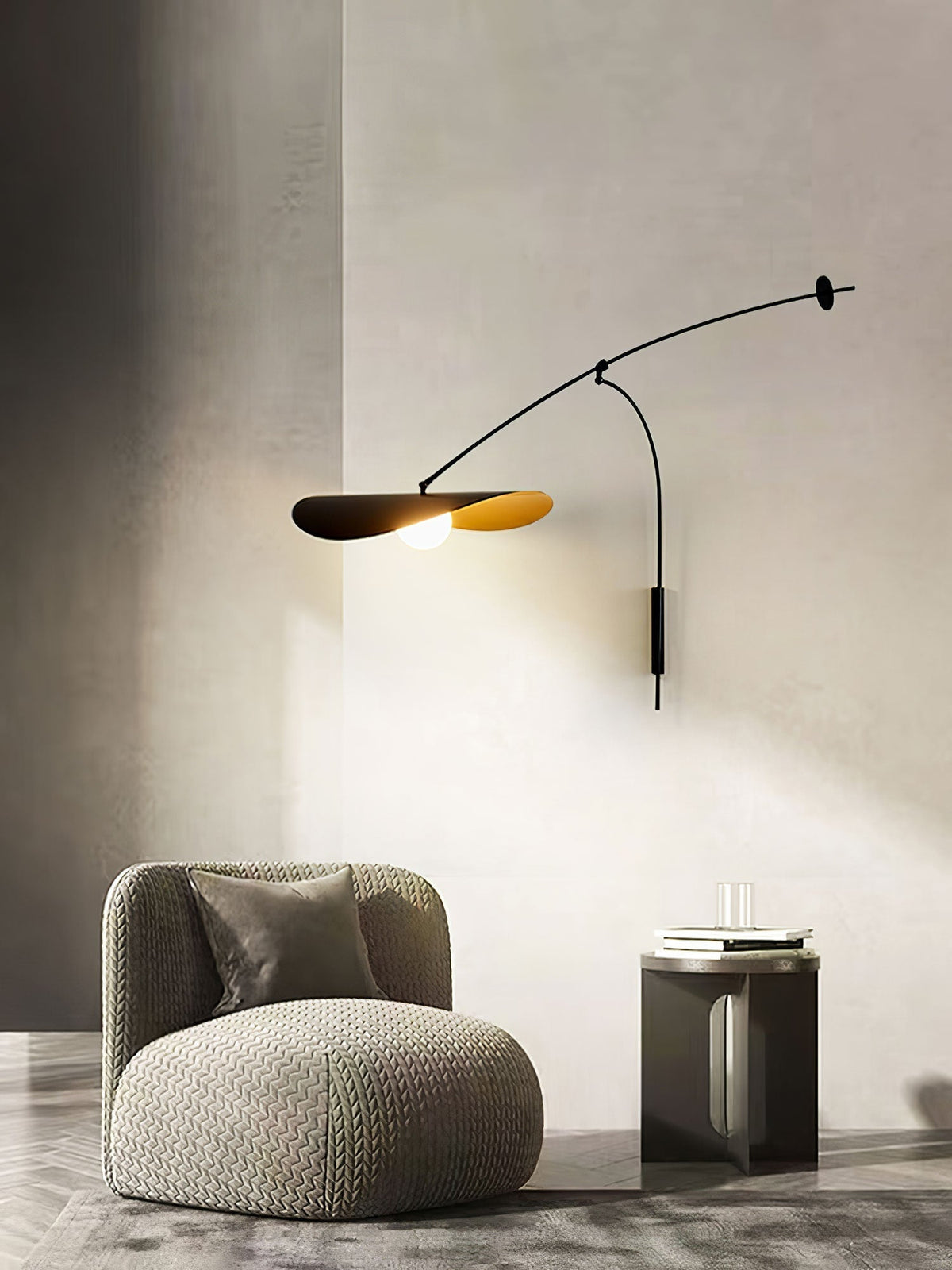 Tirove minimalistisk væglampe i glas