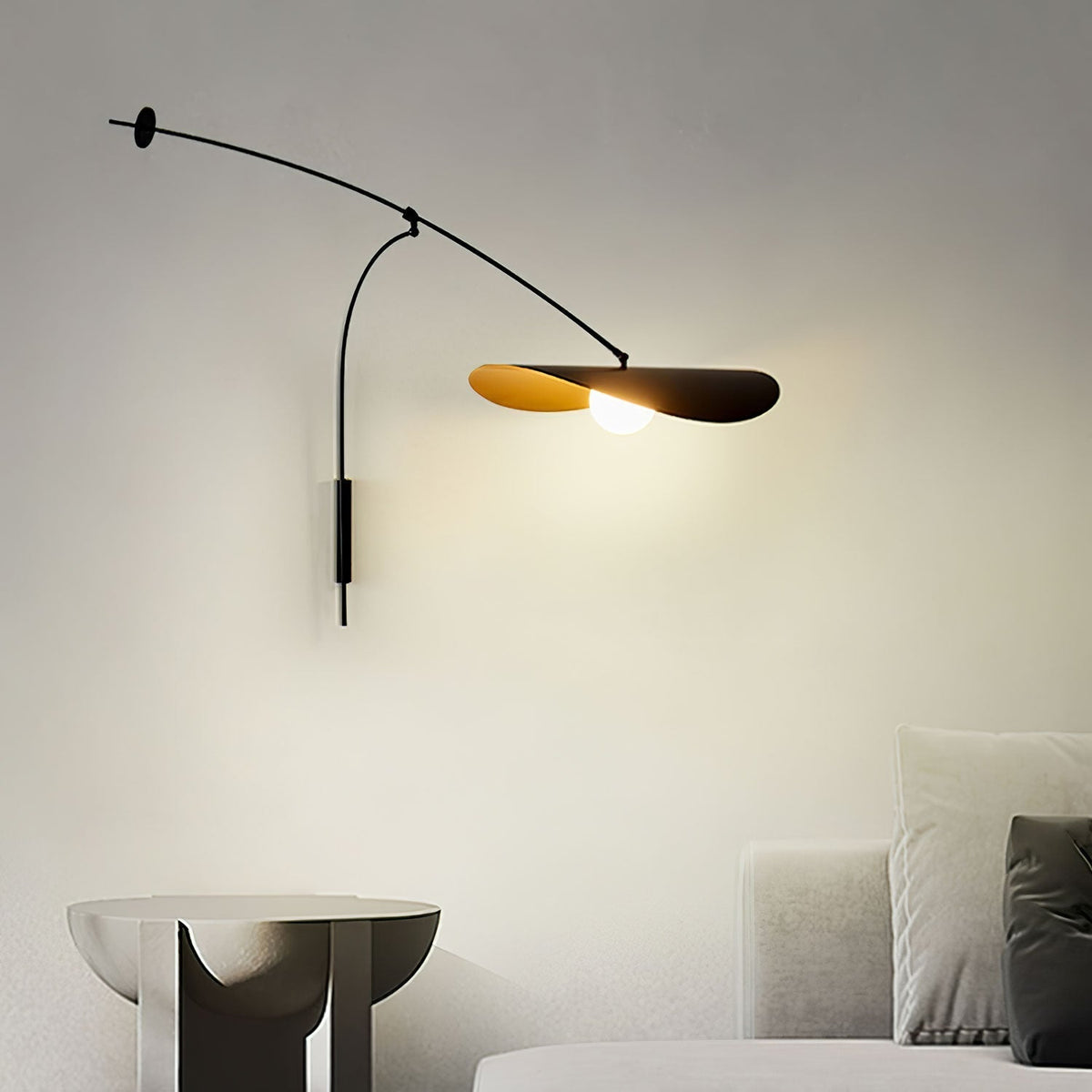 Tirove minimalistisk væglampe i glas