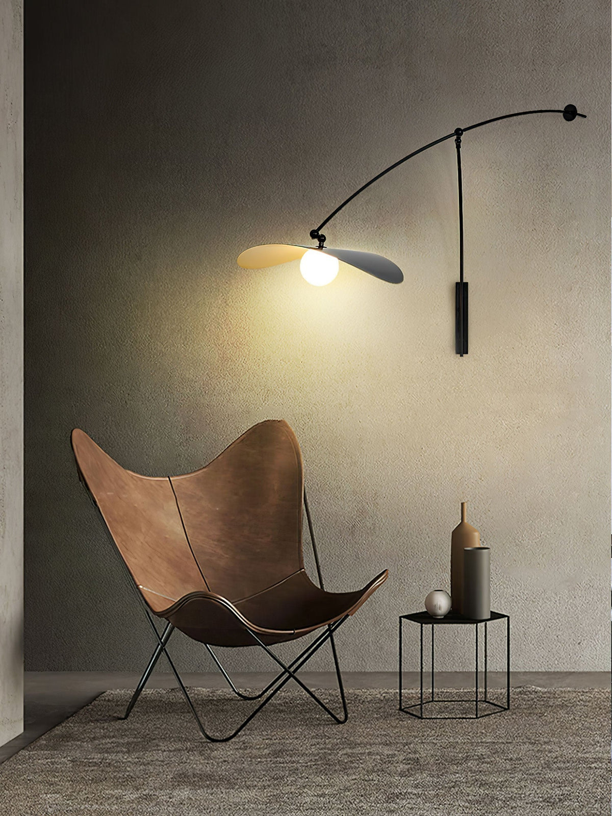 Tirove minimalistisk væglampe i glas