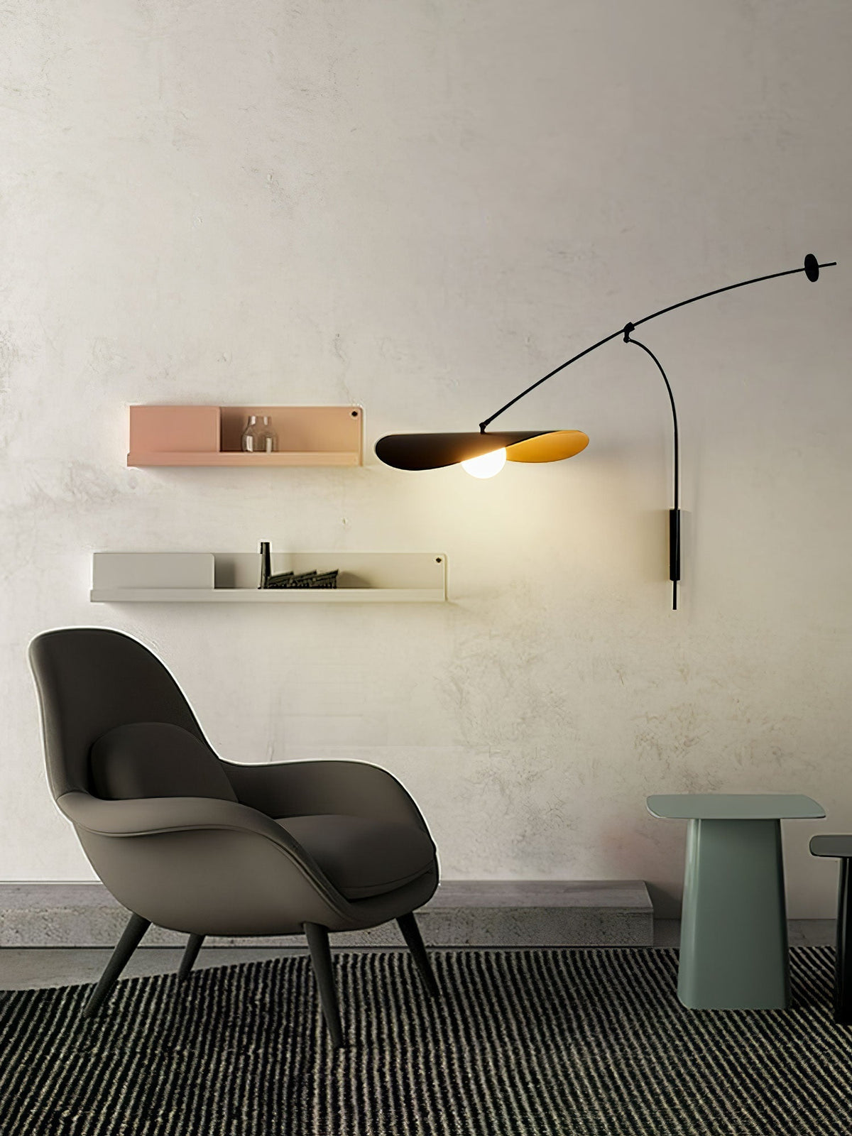 Tirove minimalistisk væglampe i glas