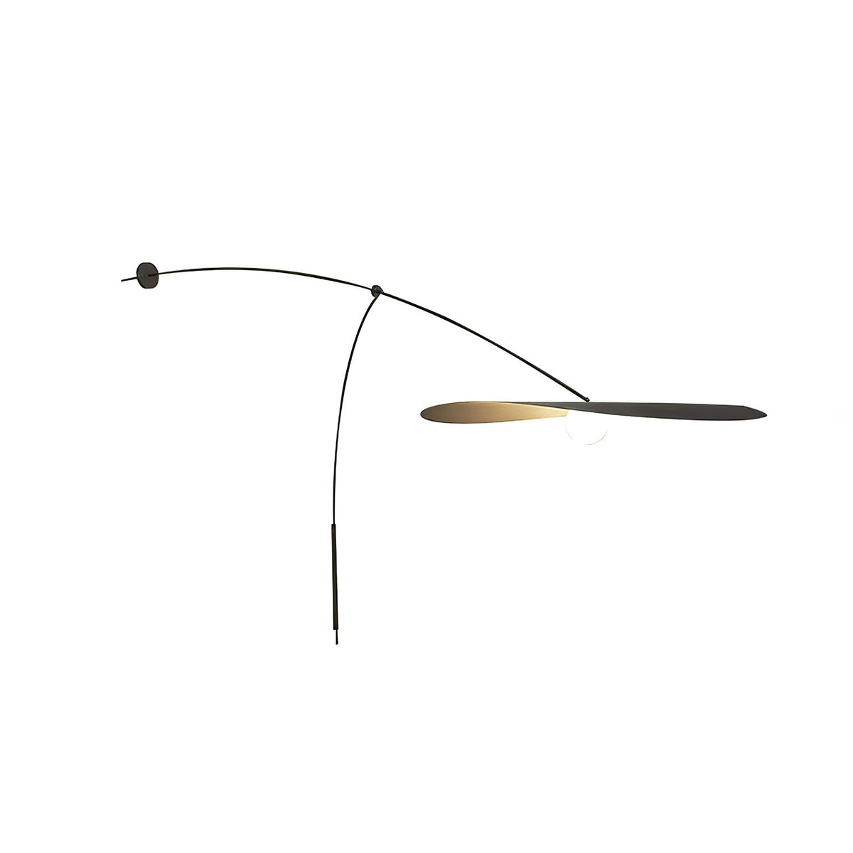 Tirove minimalistisk væglampe i glas