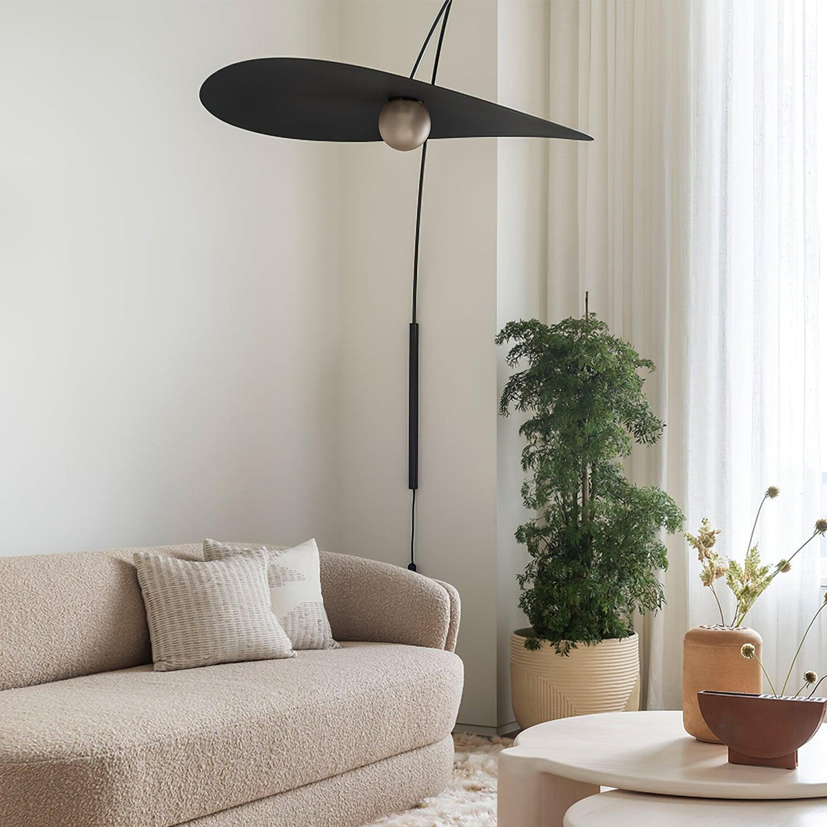 Tirove minimalistisk væglampe i glas