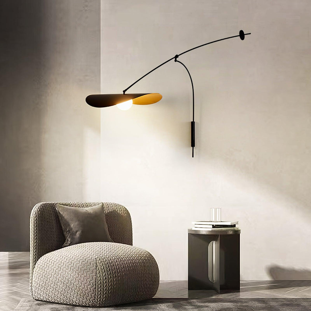 Tirove minimalistisk væglampe i glas