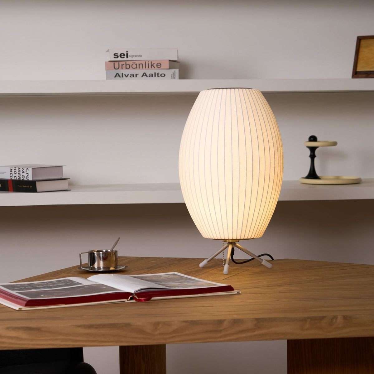 Candeeiro de mesa minimalista Rostix em aço
