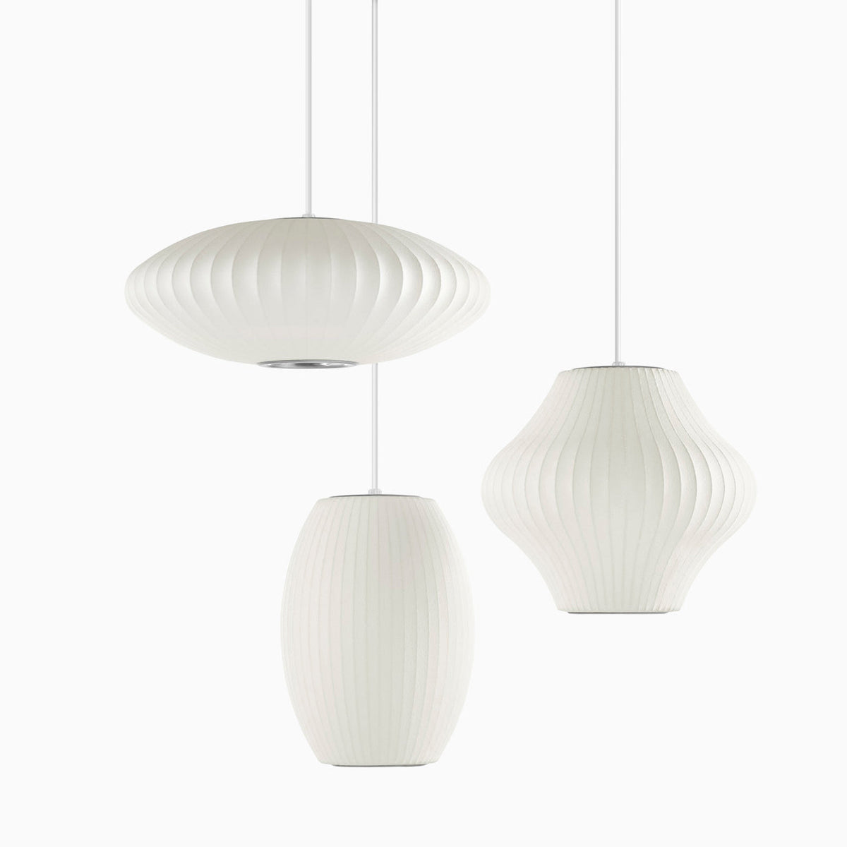 Etrio Pendant Light Bubble Mulberry Silk