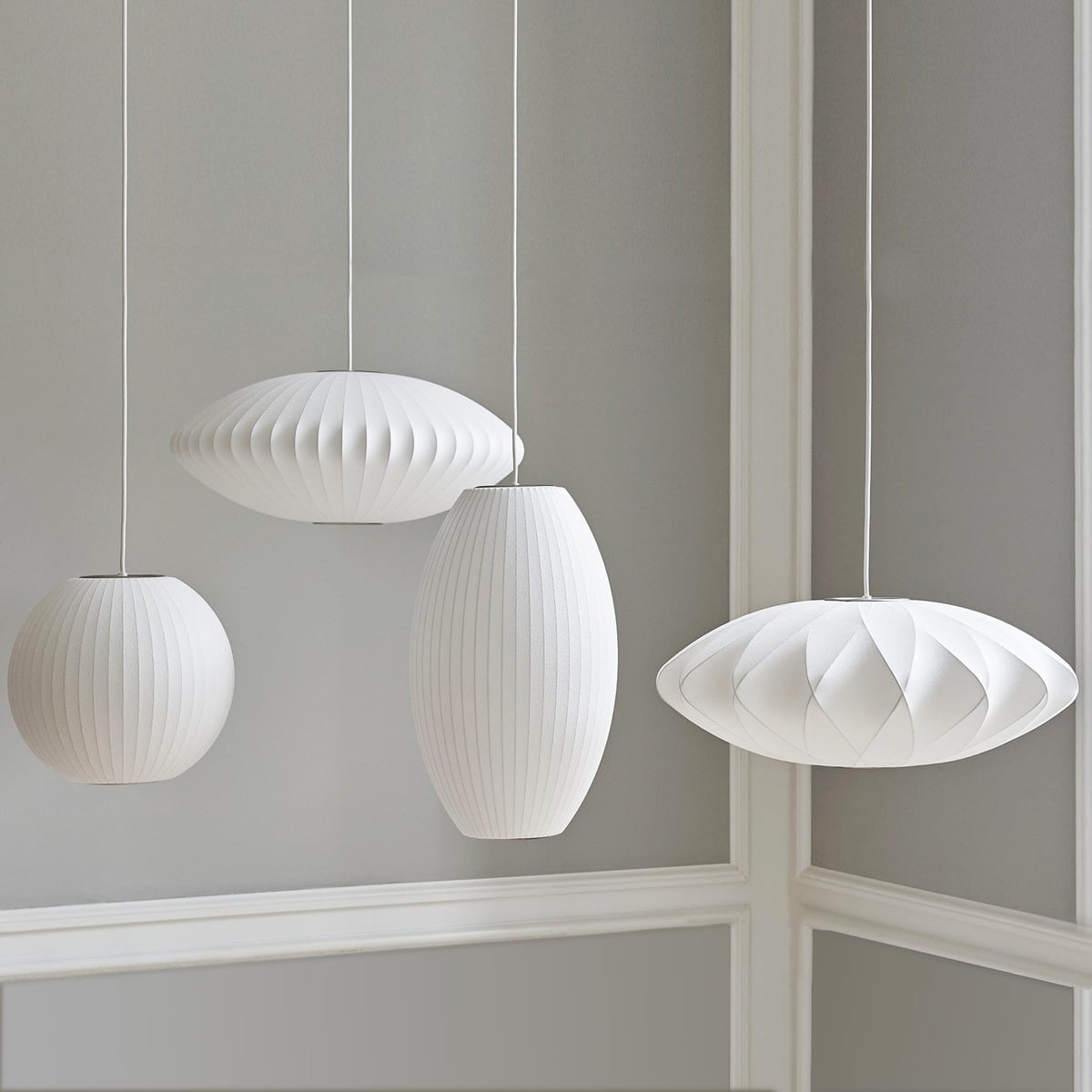 Etrio Pendant Light Bubble Mulberry Silk