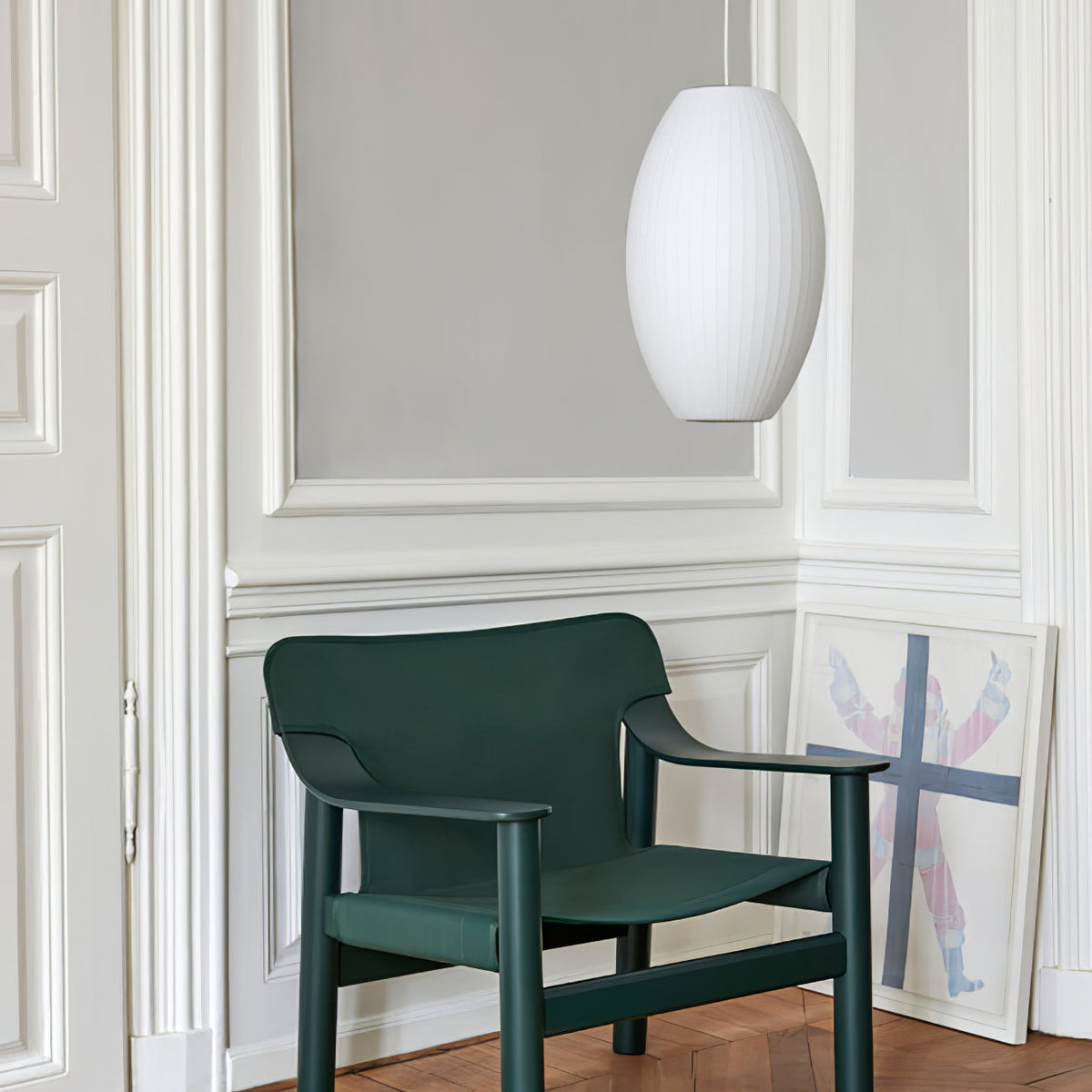 Etrio Pendant Light Bubble Mulberry Silk