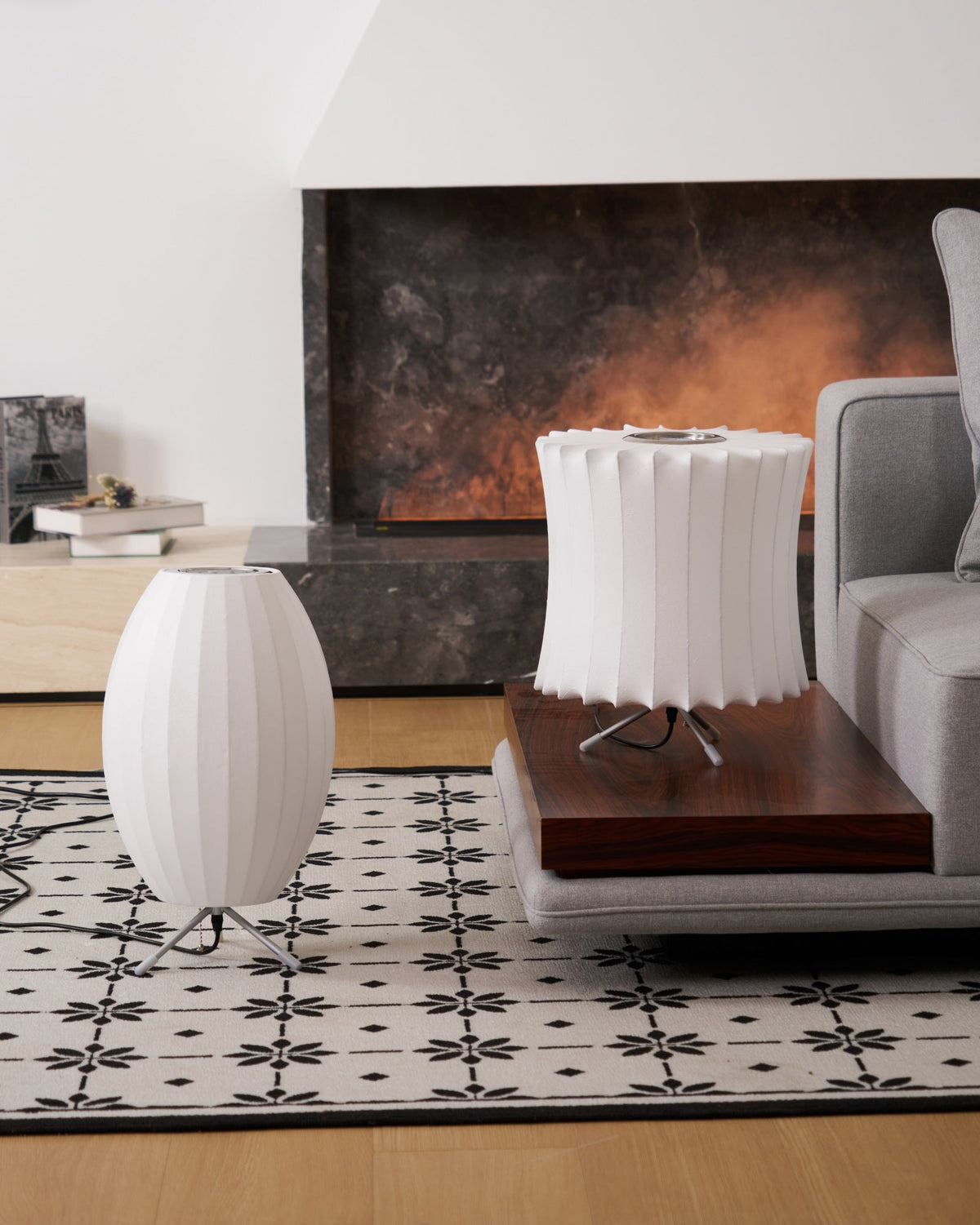 Candeeiro de mesa minimalista Rostix em aço