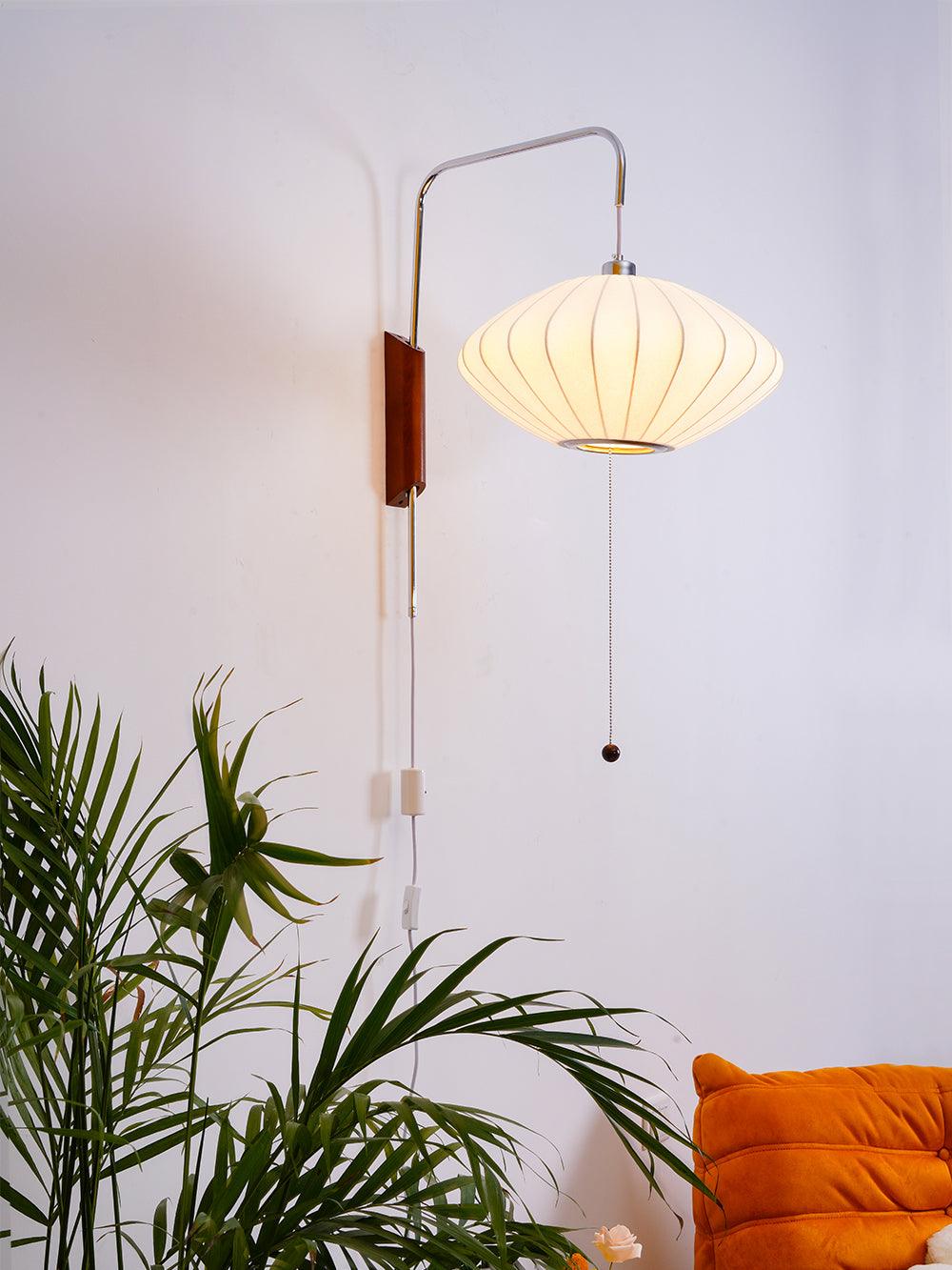 Aldinira Wall Sconce Walnut Ball
