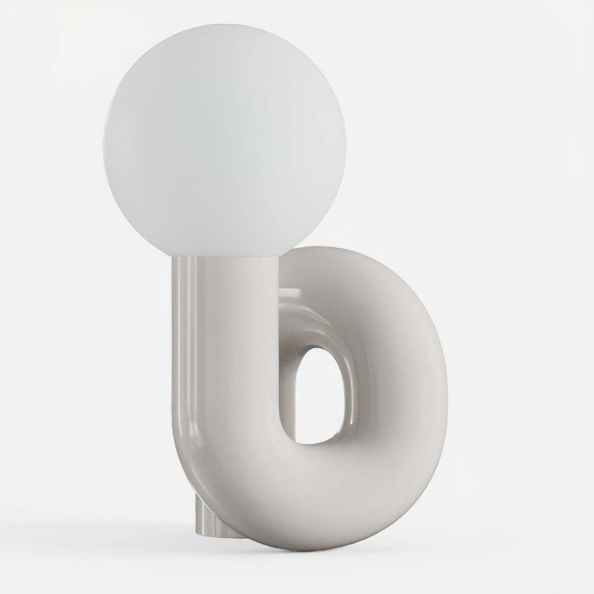 Soreeon lampa lekfull N-form helt vit