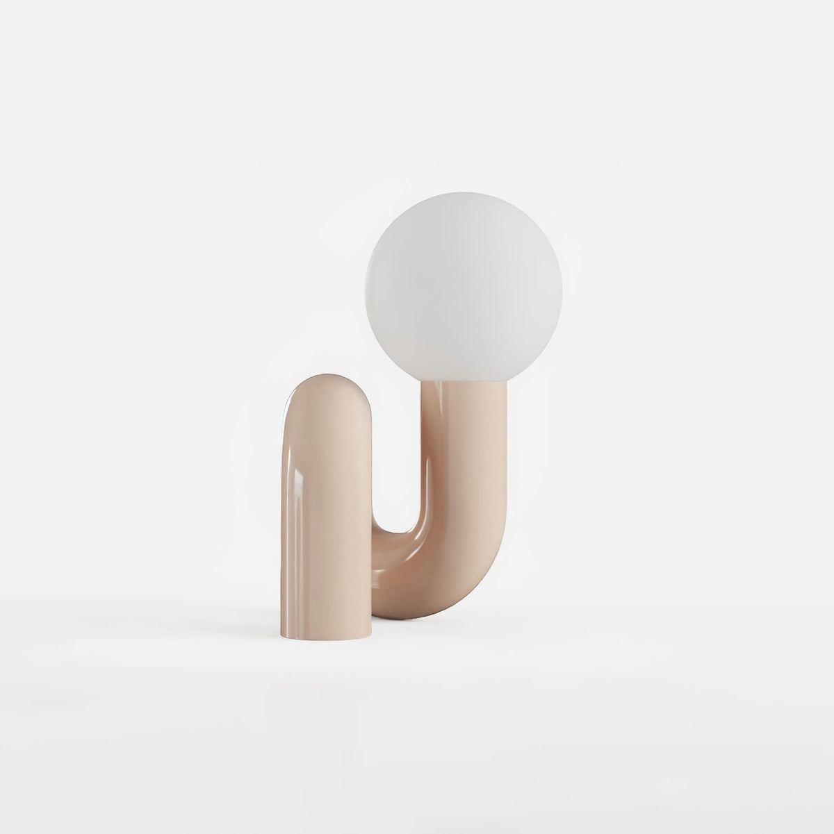 Soreeon lampa lekfull N-form helt vit