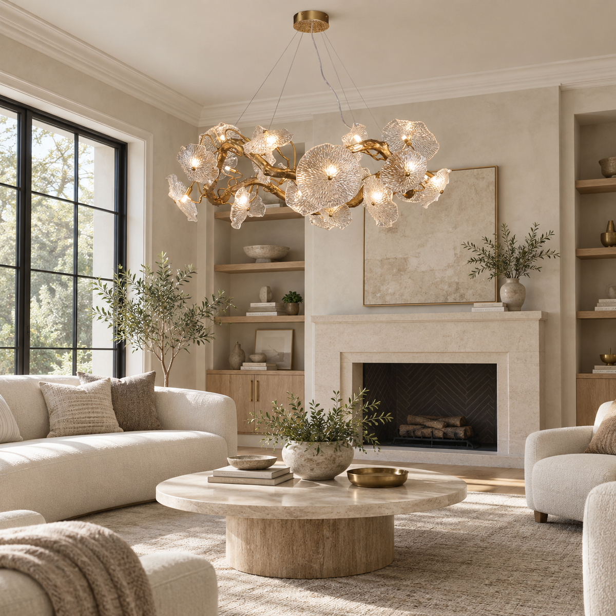 Avenhurst Lotusglasljuskrona