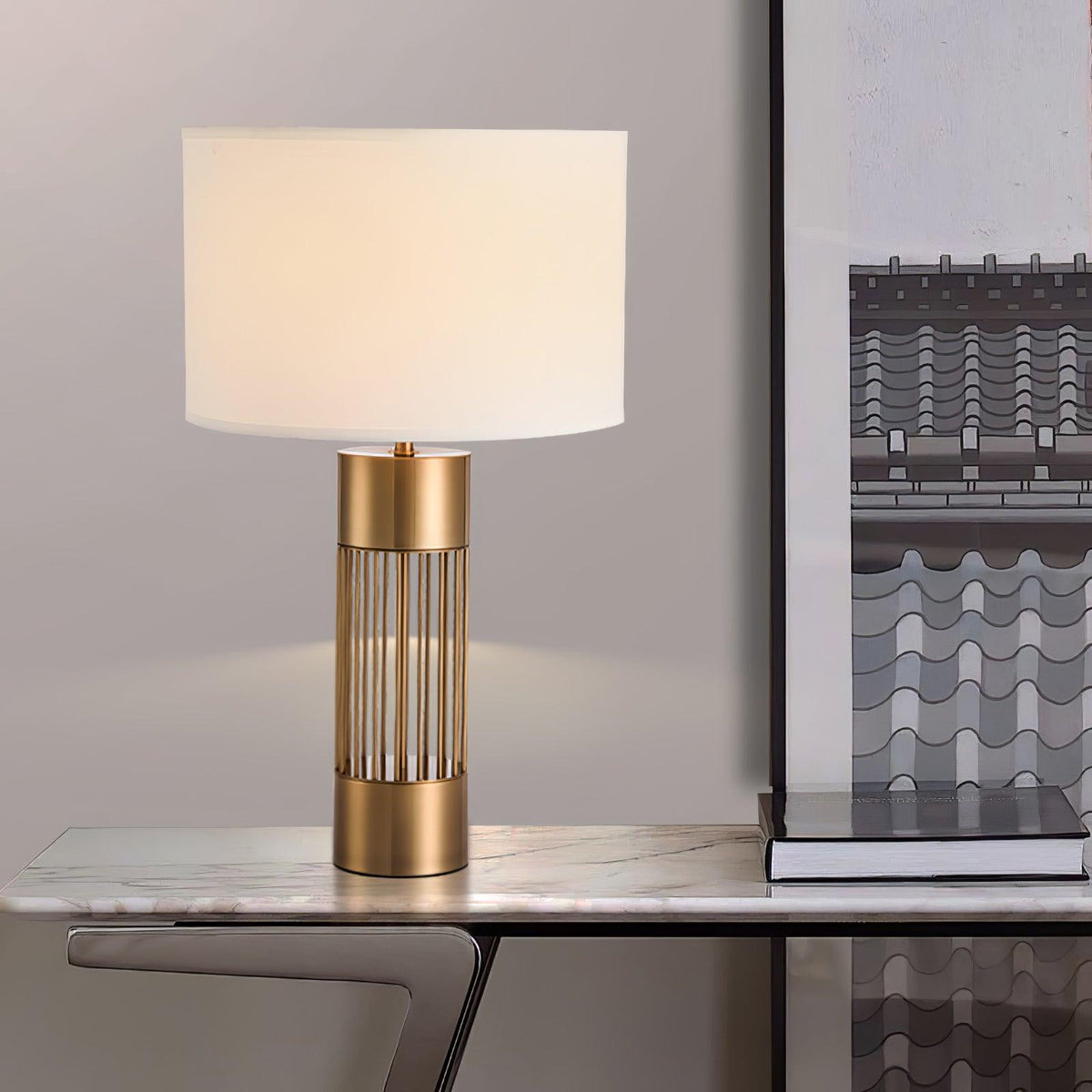 Mireira modern bordslampa i tyg