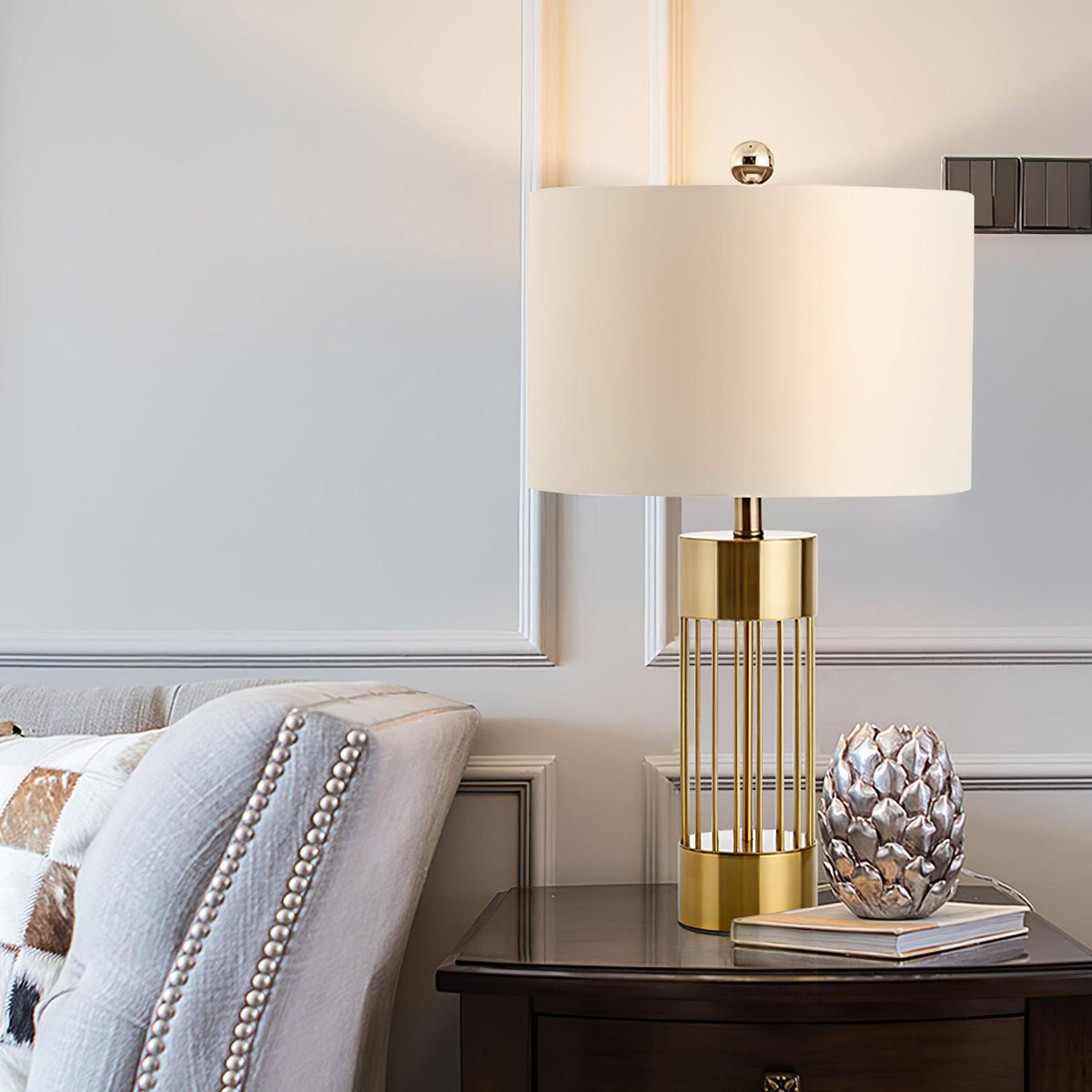 Mireira modern bordslampa i tyg