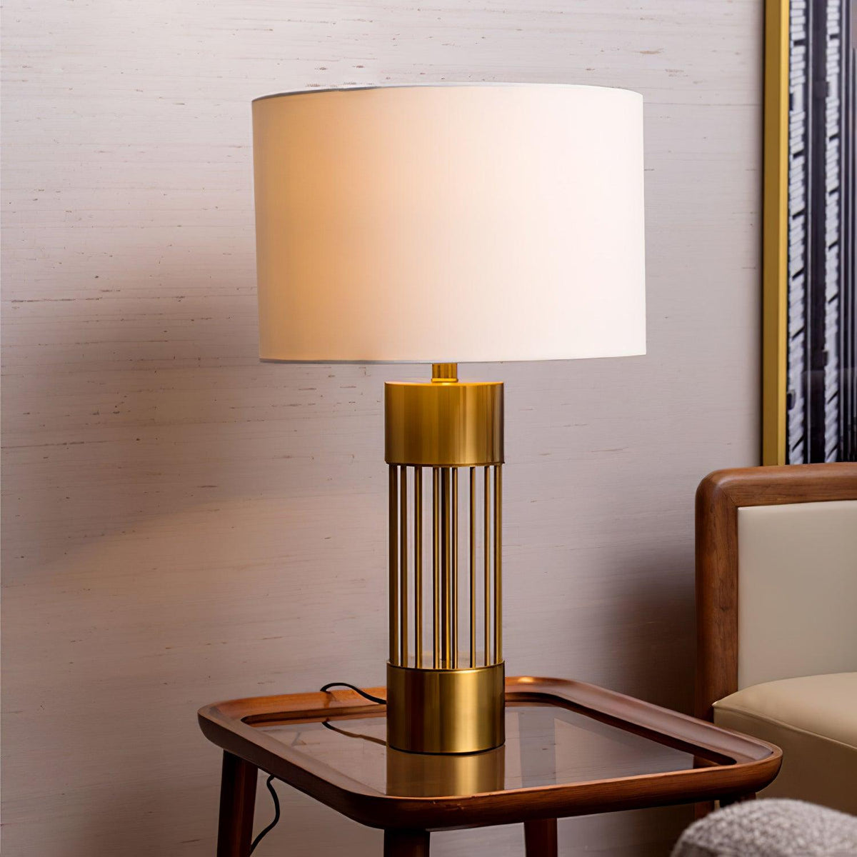 Mireira modern bordslampa i tyg
